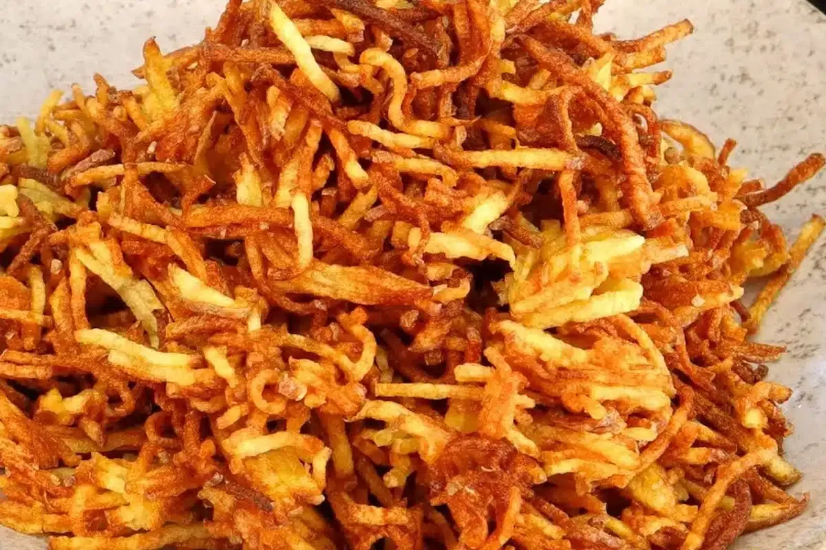 Como fazer batata palha caseira sem errar que sequinha e cro