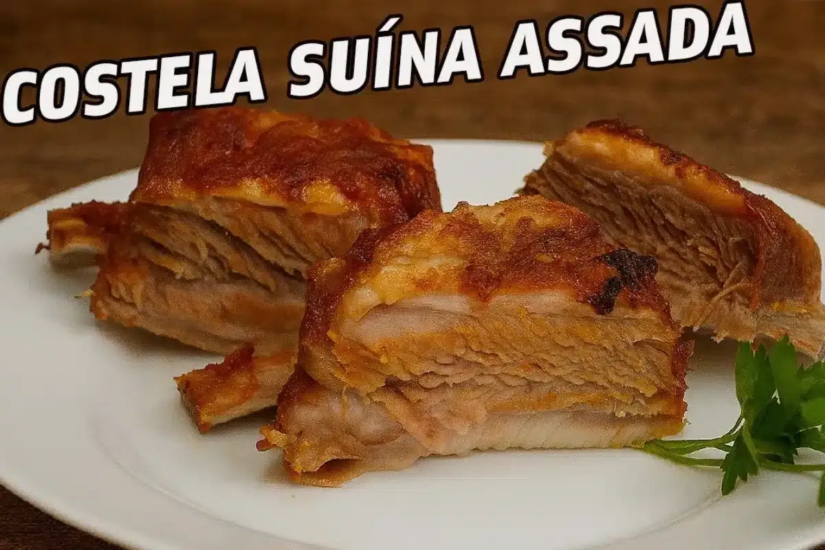 Como fazer costela suína assada muito saborosa e suculenta p
