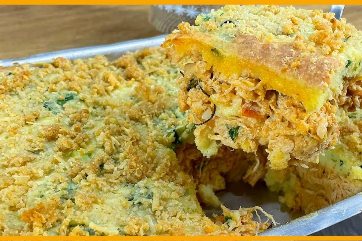 Como fazer cuca salgada de frango: perfeita para o lanche ou