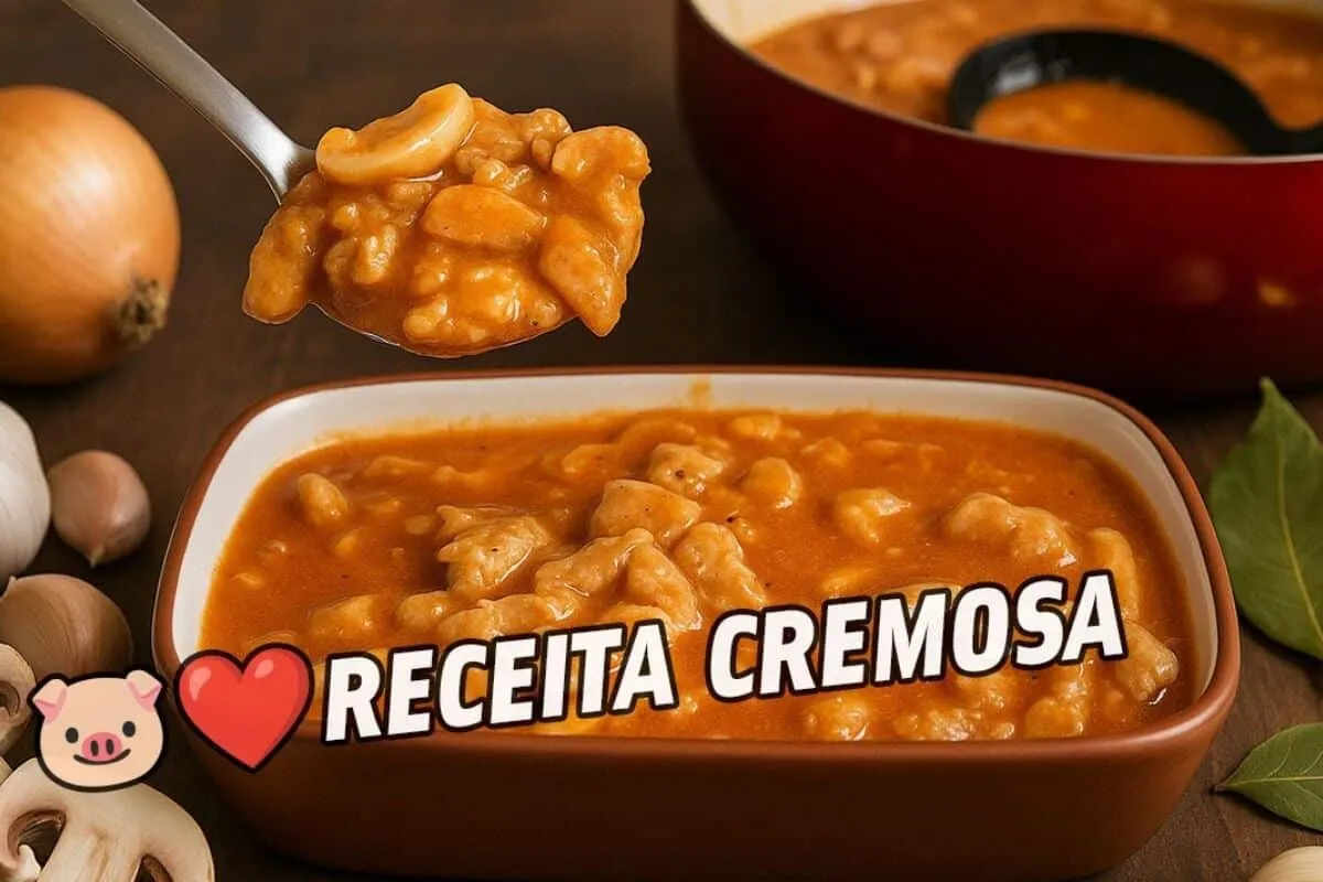 Como fazer estrogonofe de porco simples e rápido que vai dei