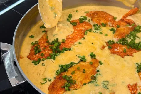 Como fazer frango cremoso que fica perfeito para servir no a