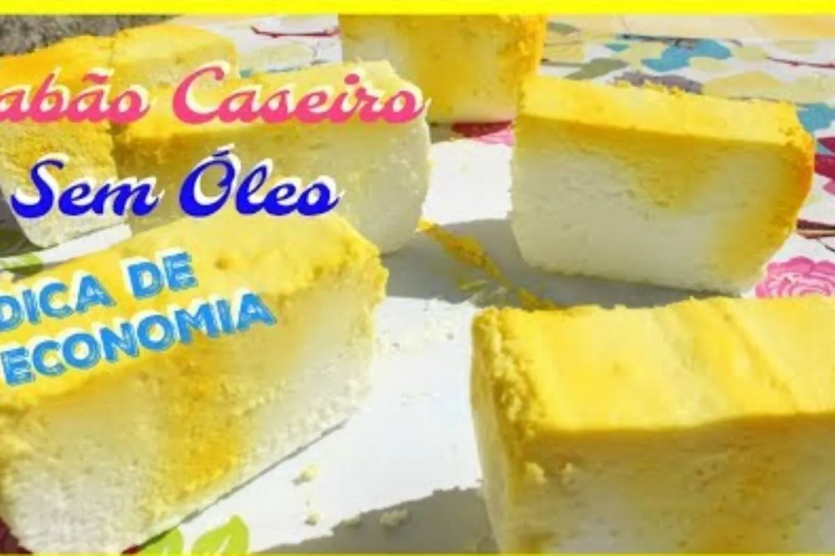 Como fazer sabão caseiro sem óleo barato e que rende bastant