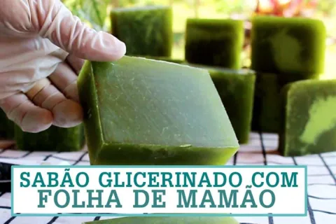 Como fazer sabão glicerinado com folha de mamão: não existe 