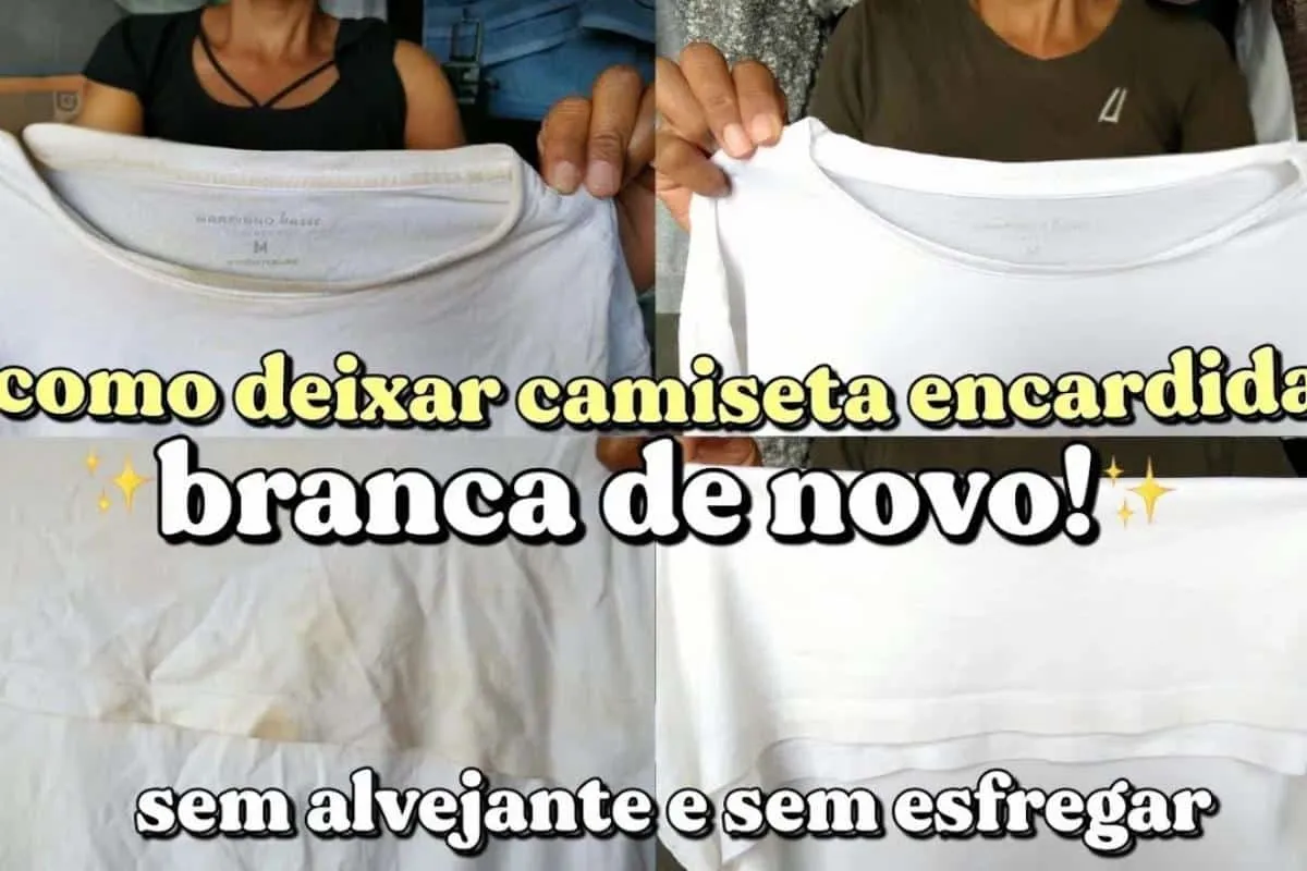 Como lavar roupa branca amarelada e encardida para você se p