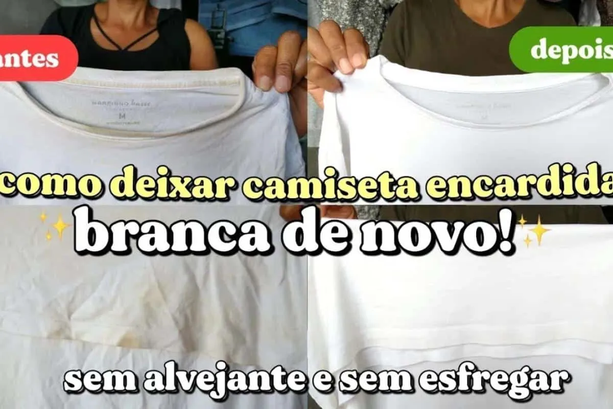 Como lavar roupa branca amarelada para passar ano novo com t