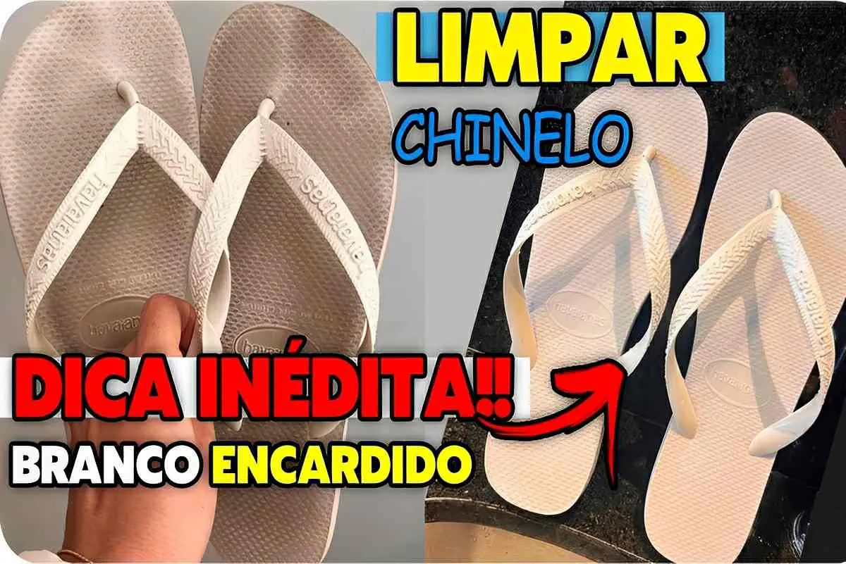 Como limpar chinelos brancos encardidos e deixá-los como nov