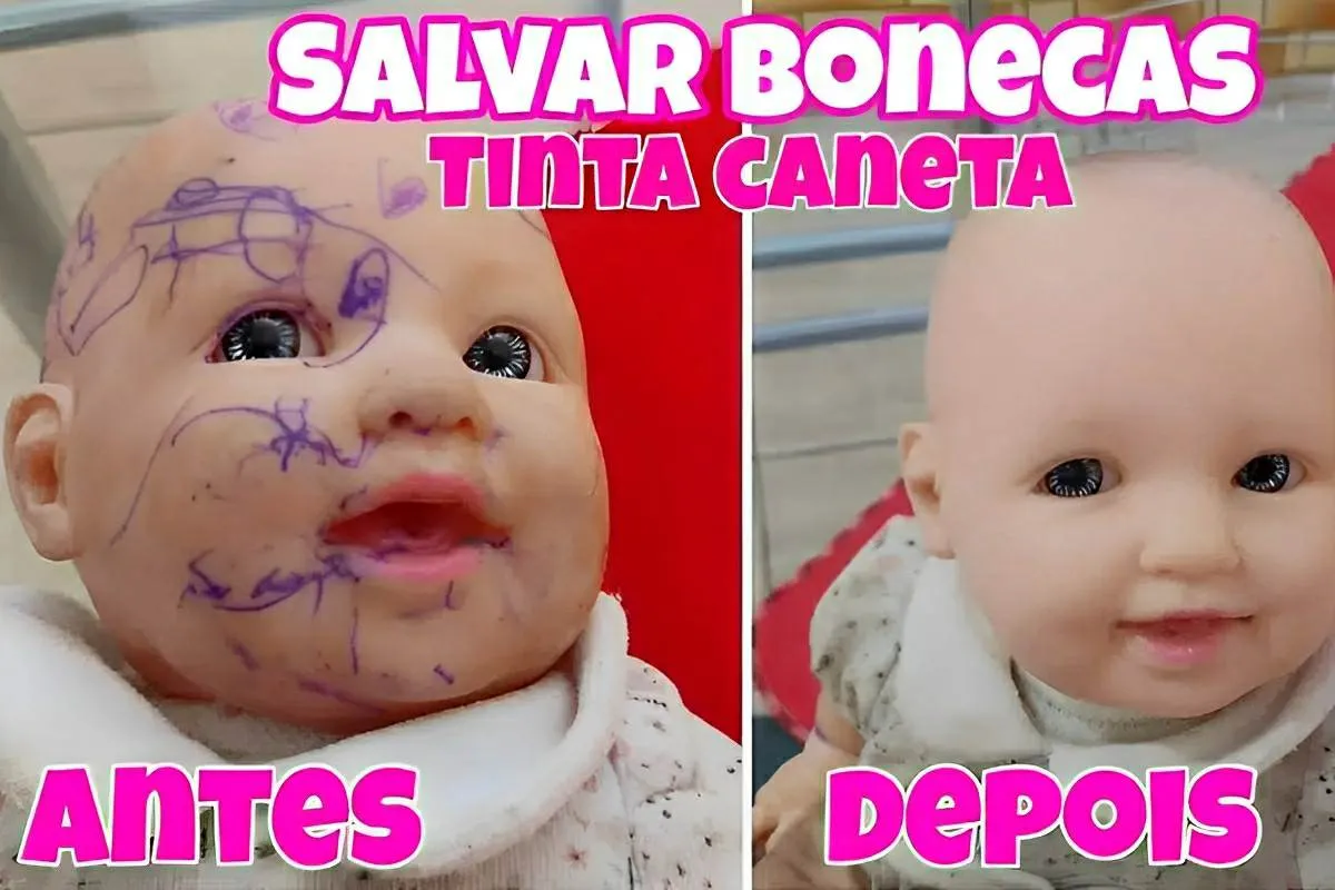 Como tirar rabiscos de bonecas e deixá-las como novas usando