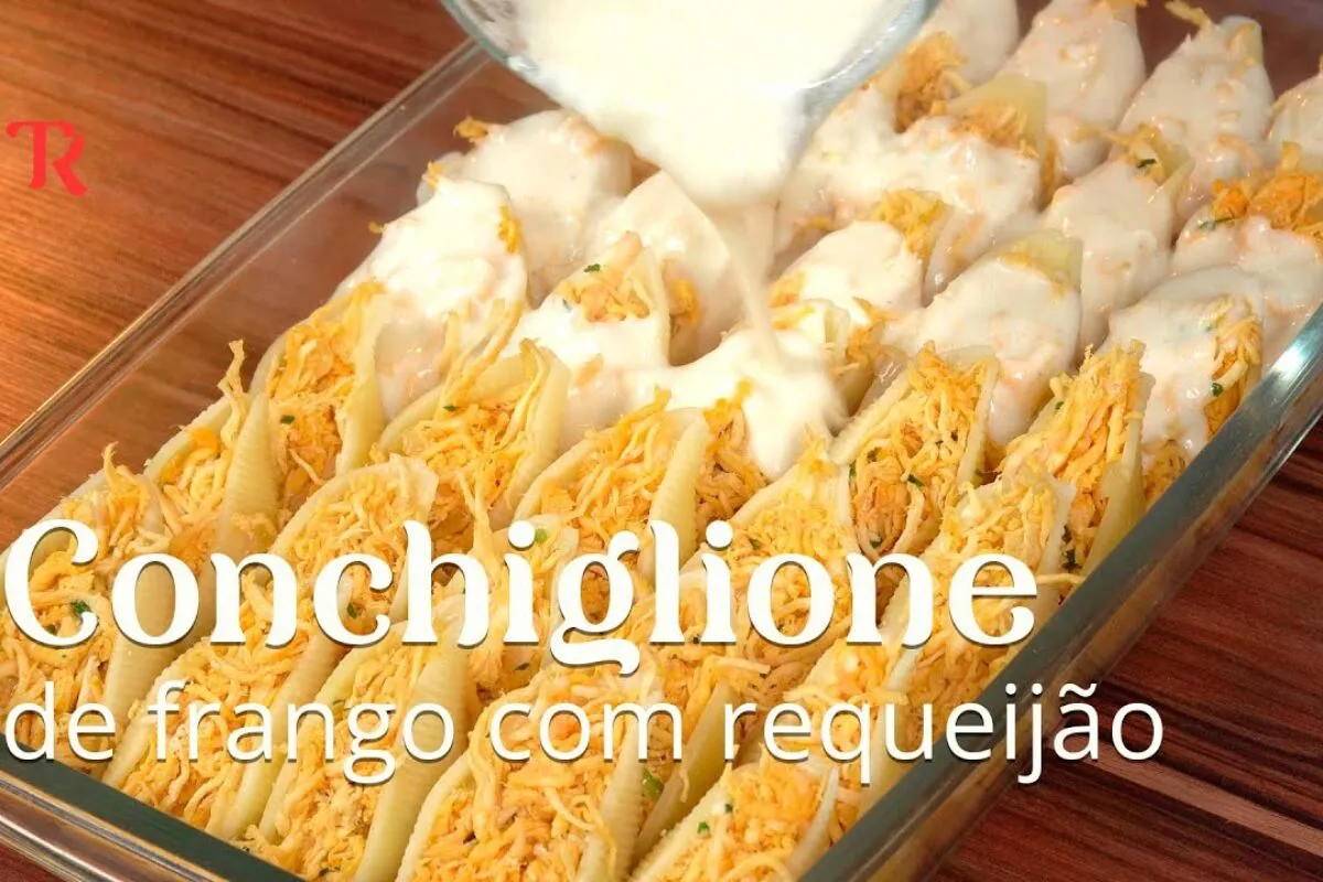 Conchiglione de frango recheado: esse macarrão é perfeito pa