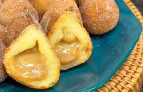 Coxinha de doce de leite: tão gostosa que não dá para comer 