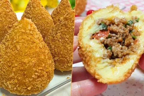 Coxinha de mandioca fácil e cremosa: receita perfeita para o