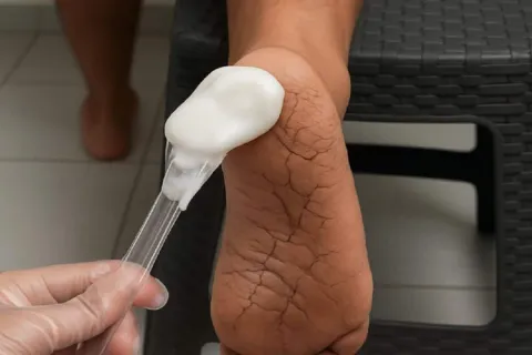 Creme caseiro para rachaduras dos pés que deixa teus pés lis