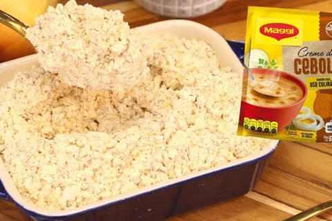 Creme de cebola caseiro fácil e barato que rende muito e dá 