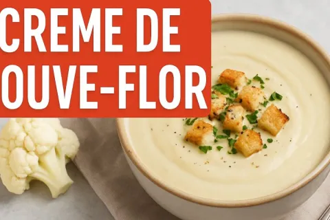 Creme de couve flor: uma opção de sopa leve e muito nutritiv