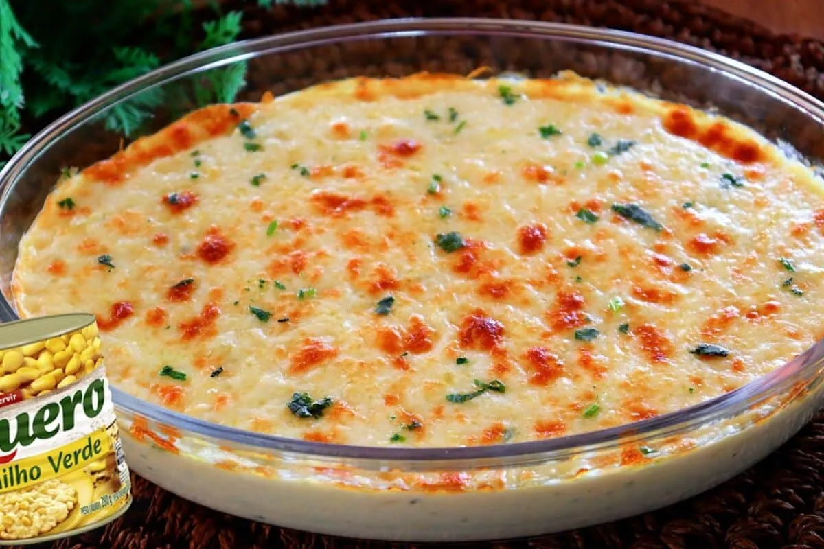 Creme de milho delicioso e fácil de preparar, um acompanhame