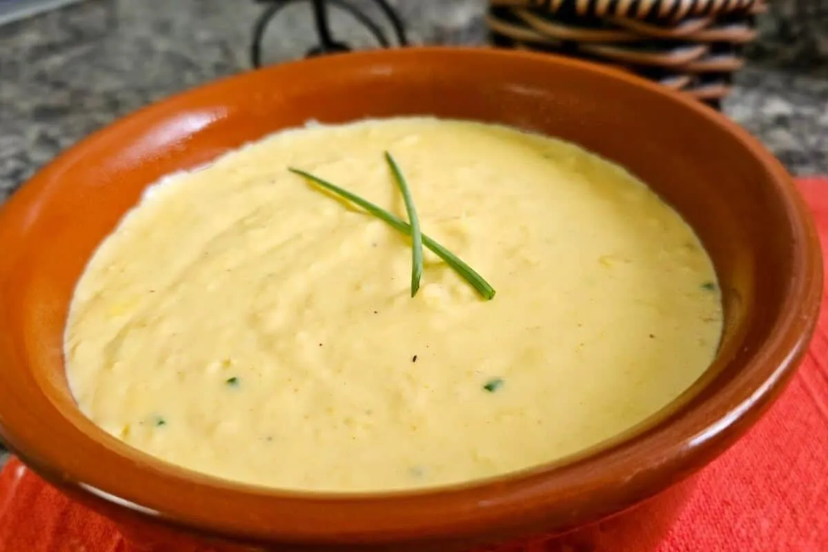 Creme de milho perfeito, simples e muito cremoso para deixar