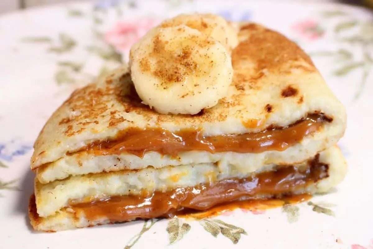 Crepioca diferente e deliciosa, com banana, para você variar