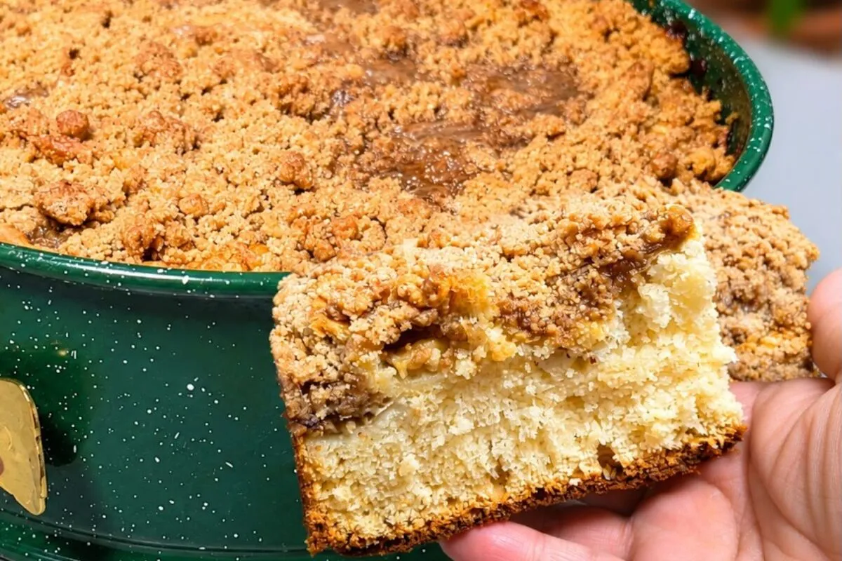Cuca caseira do sul, uma receita tradicional com uma massa f