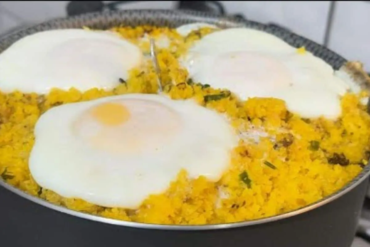 Cuscuz recheado com sardinha que é fácil, nutritivo e perfei