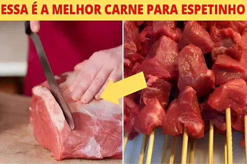 Descobri a melhor carne para fazer espetinho aquela com melh