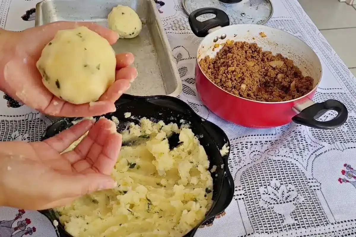 Descobri uma receita de batata recheada que é uma maravilha