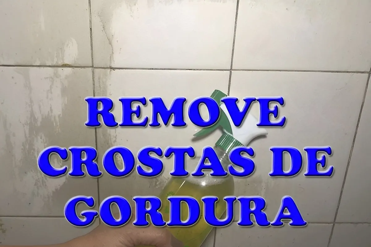 Desengordurante caseiro que remove crostas de gordura dos az