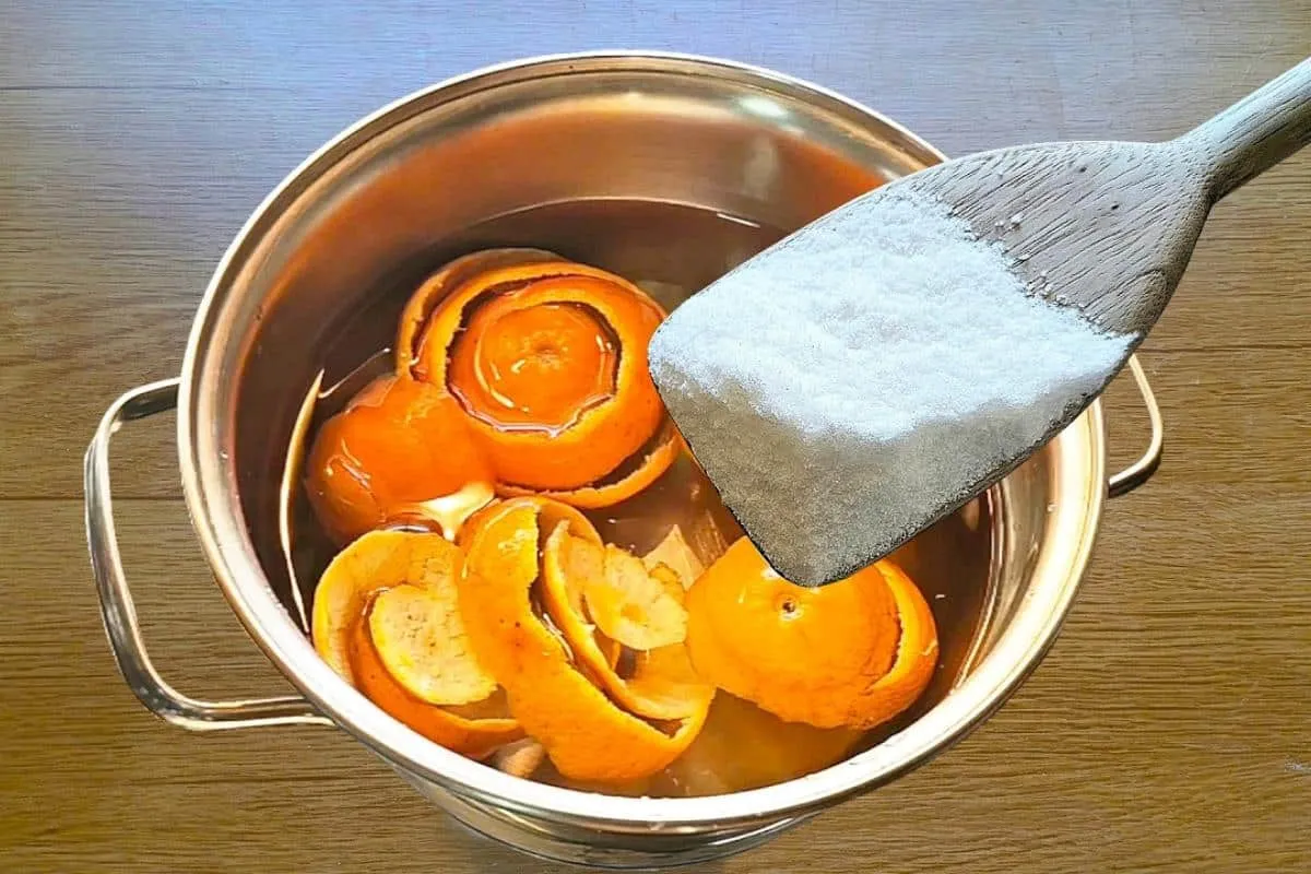 Detergente caseiro com folha de laranja que o resultado vai