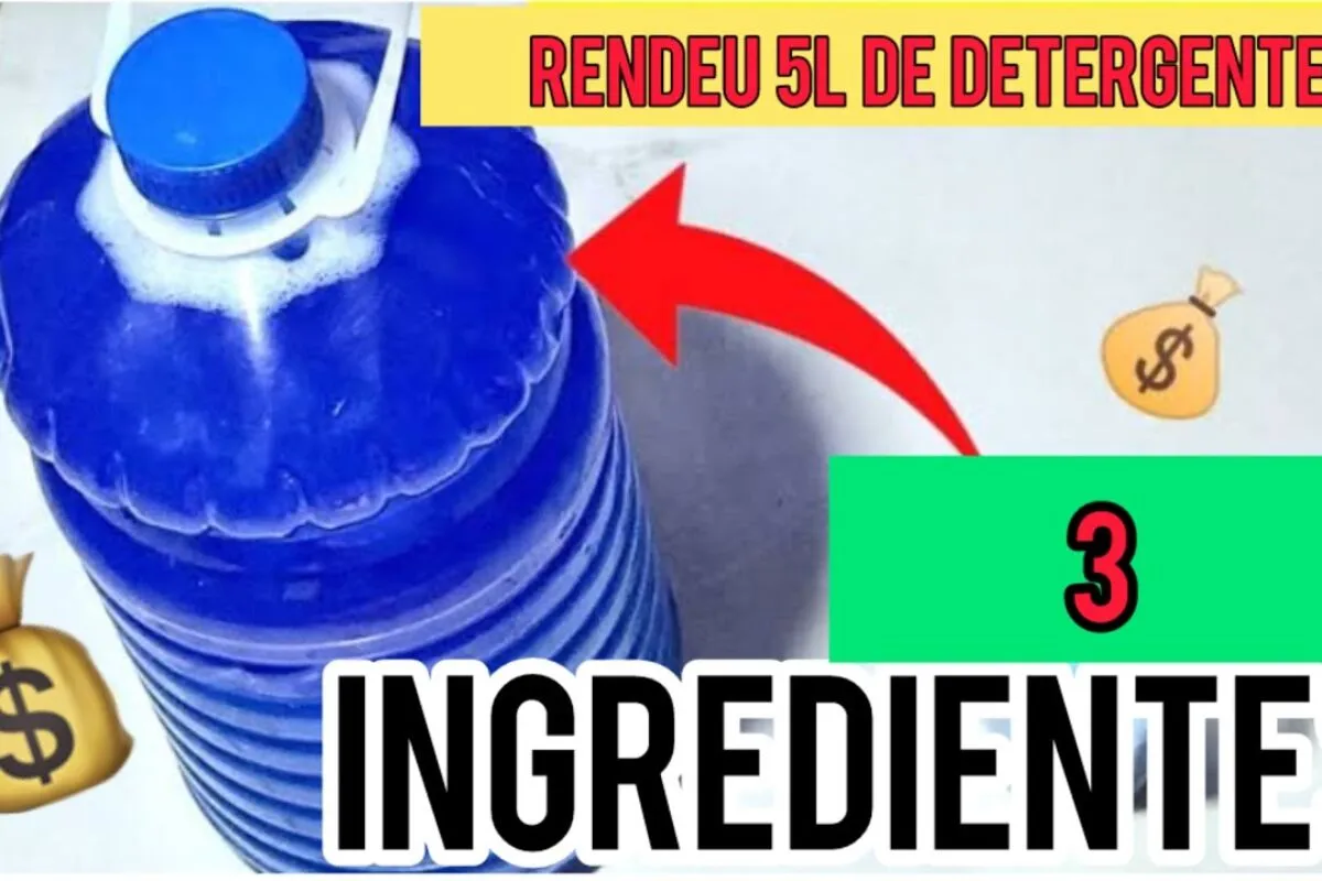 Detergente caseiro econômico e eficiente: limpa bem e é fáci
