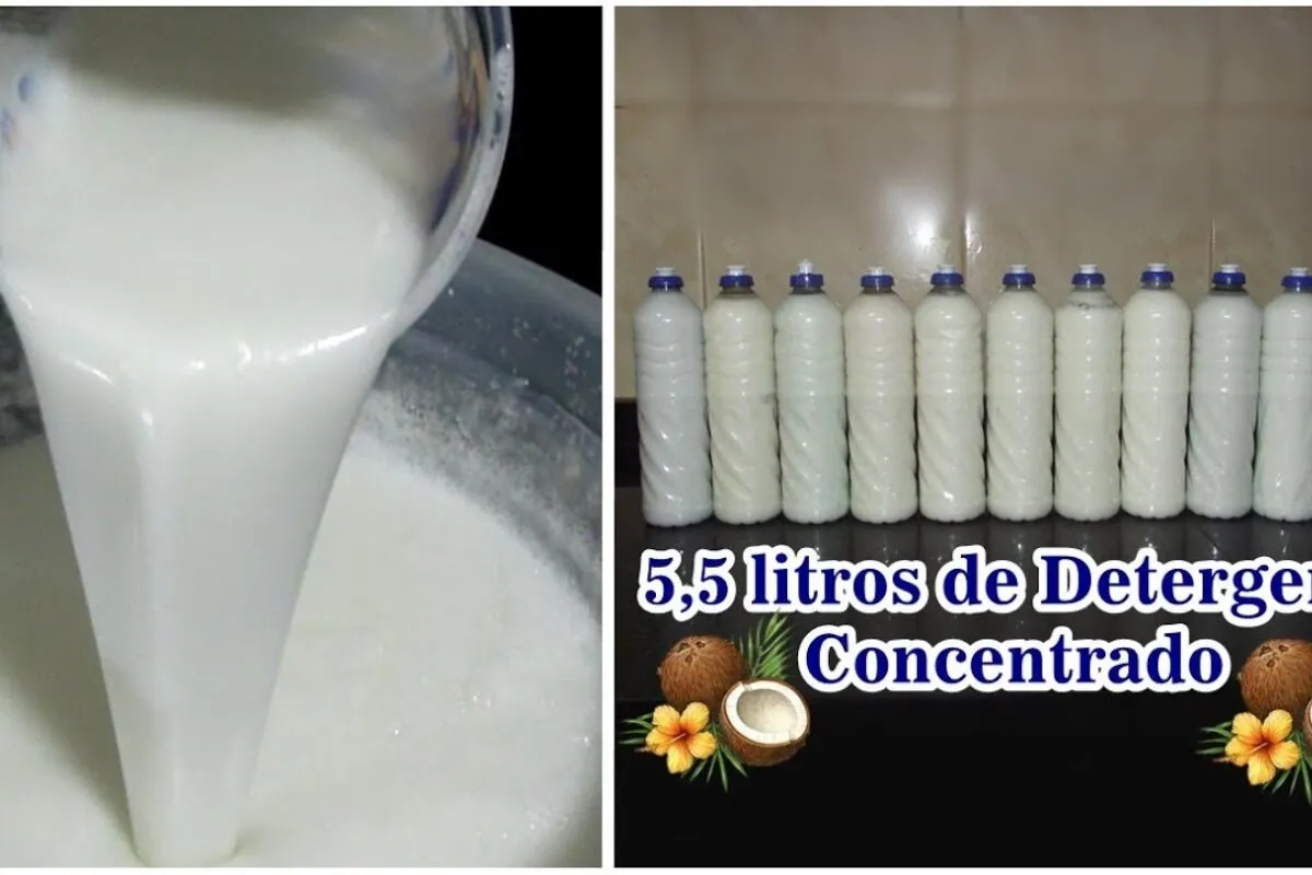 Detergente de coco caseiro que limpa, rende bem e tem cheiri