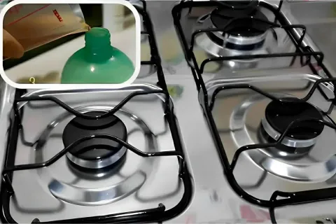 Dica para limpar fogão e deixá-lo brilhando usando fermento 