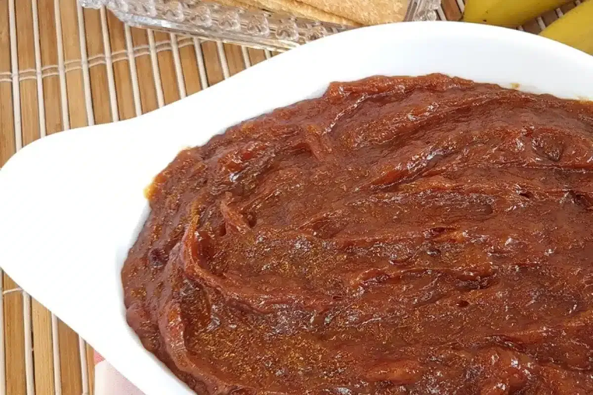 Doce de banana caseiro divino, com um gostinho tradicional d
