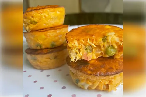 Empadinha sem massa muito fácil é só misturar os ingrediente