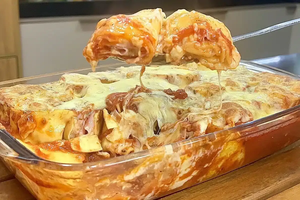 Encontrei a melhor receita de rondelli de presunto e queijo
