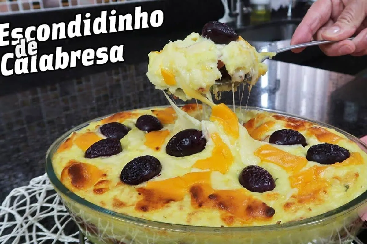 Escondidinho de calabresa super cremoso e cheio de sabor par