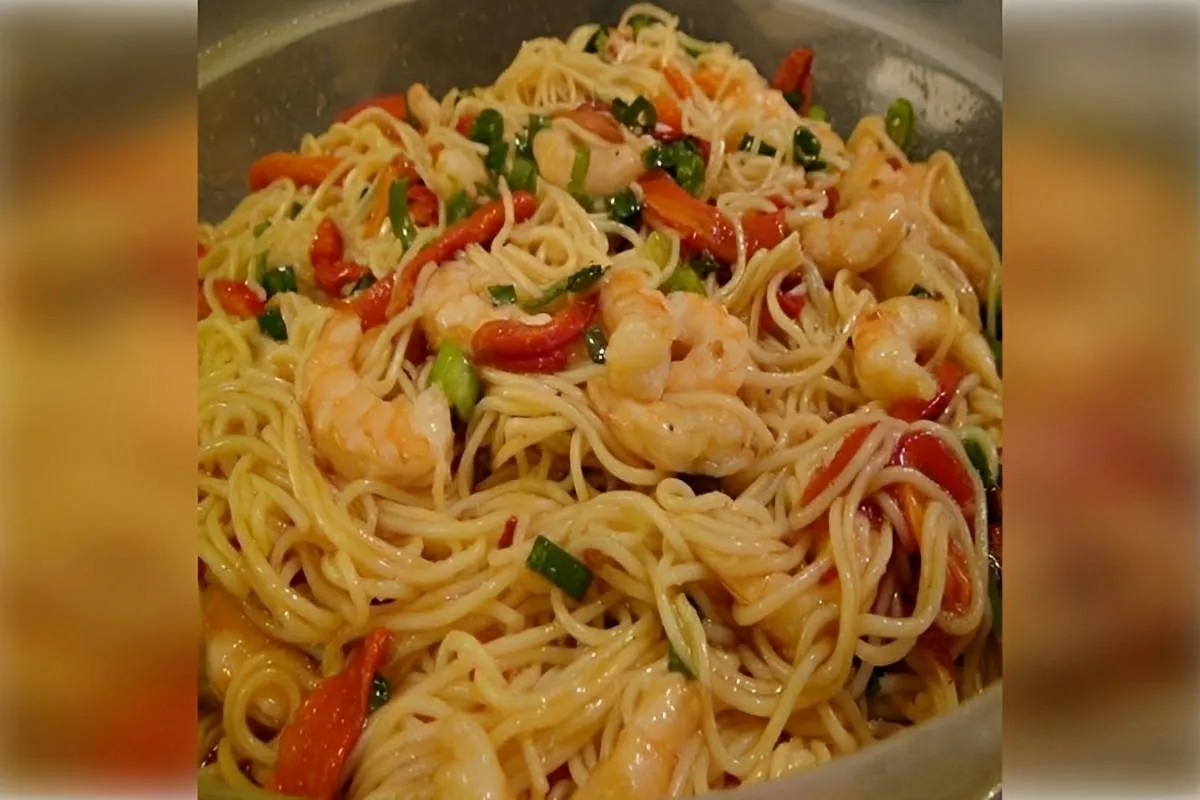 Espaguete ao molho de camarão receita de restaurante para fa