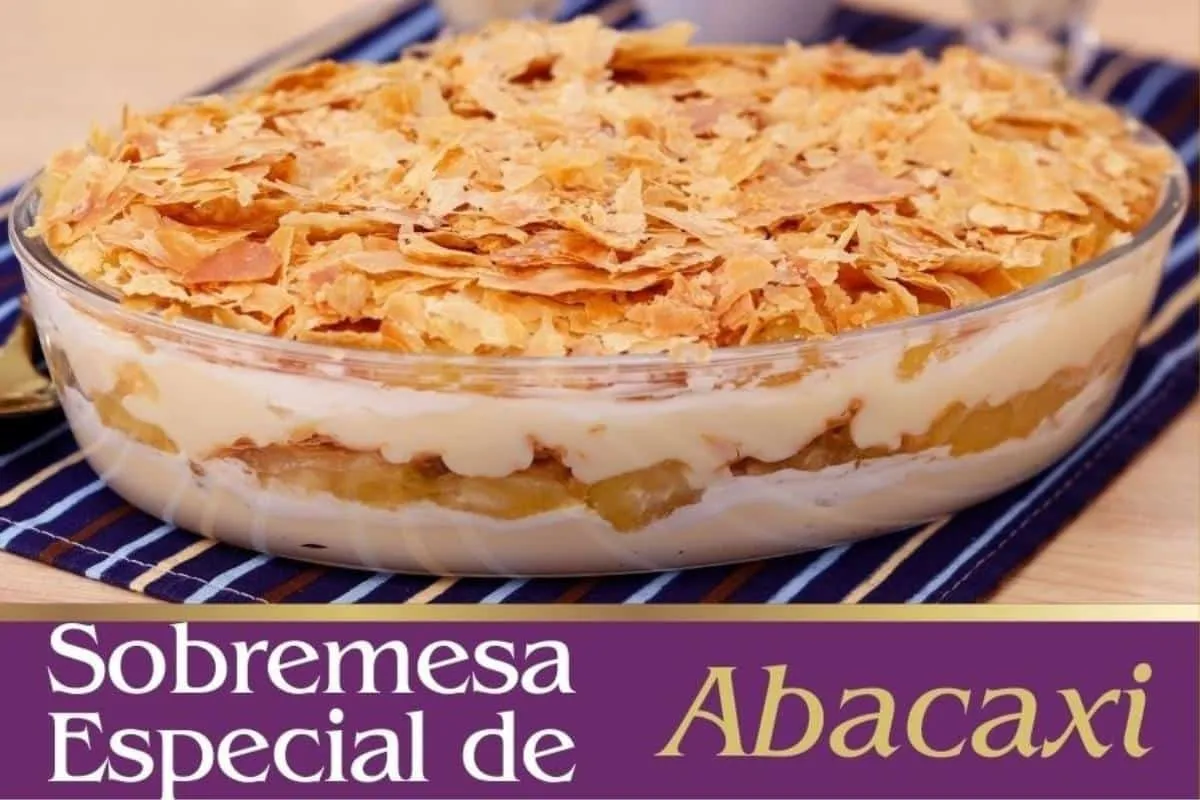 Especial de natal: sobremesa de abacaxi deliciosa e fácil de