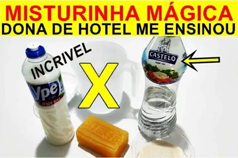 Essa é a misturinha caseira para limpeza que todo mundo tem 