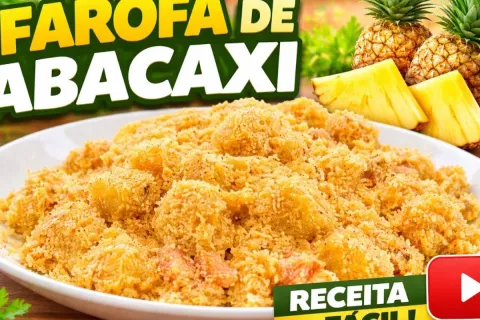 Farofa com abacaxi fácil de fazer, um acompanhamento agridoc