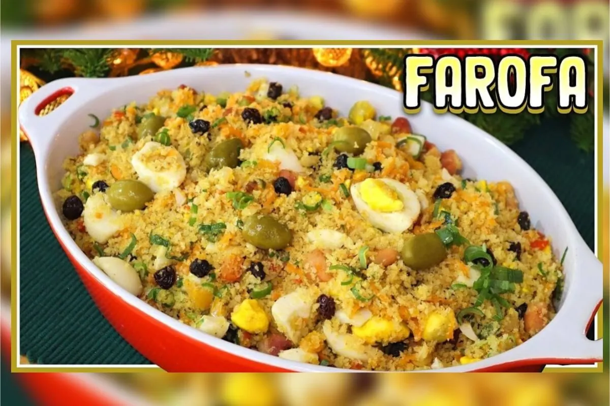 Farofa fácil e completa para acompanhar churrasco ou frango