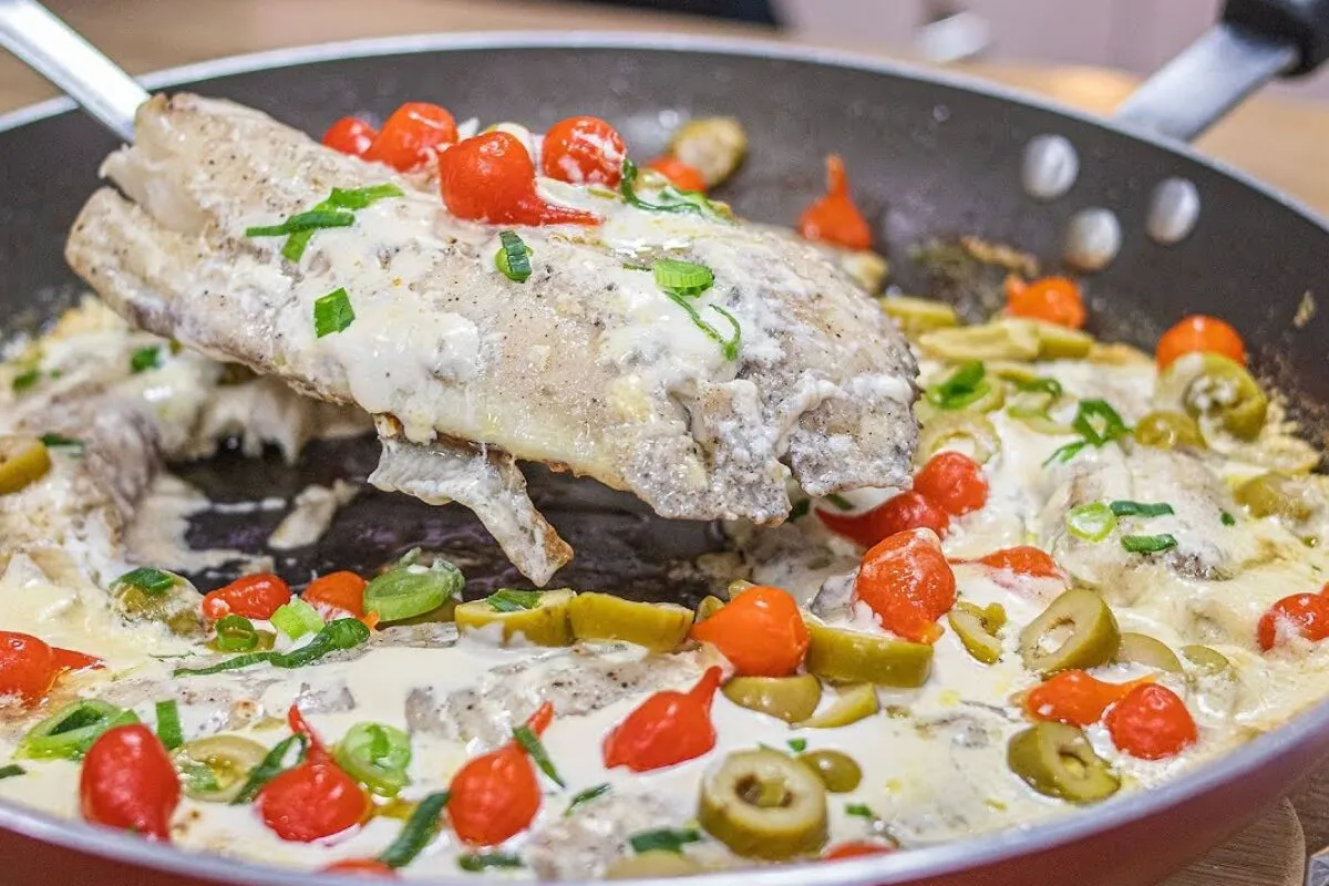 Filé de peixe cremoso feito de um jeito simples e rápido, um