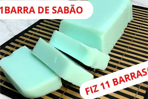 Fiz 11 unidades de sabão em barra caseiro da melhor qualidad