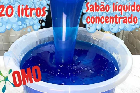 Fiz 20 litros de sabão líquido concentrado da melhor qualida