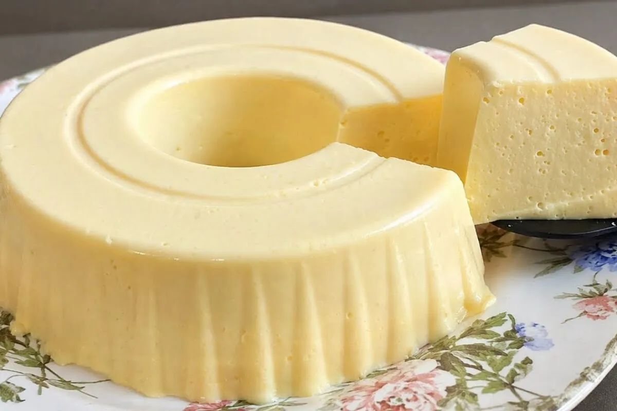 Flan de maracujá batido no liquidificador de forma super ráp
