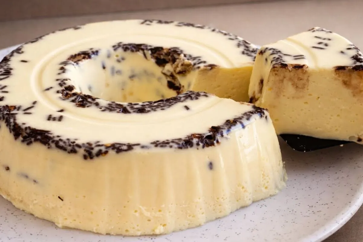 Flan de maracujá feito sem precisar ir ao fogo, uma sobremes