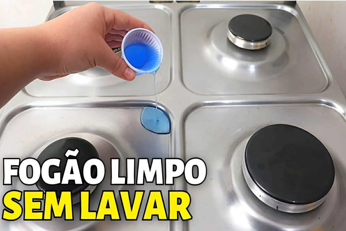 Forno e fogão brilhando com essa misturinha para limpar fogã