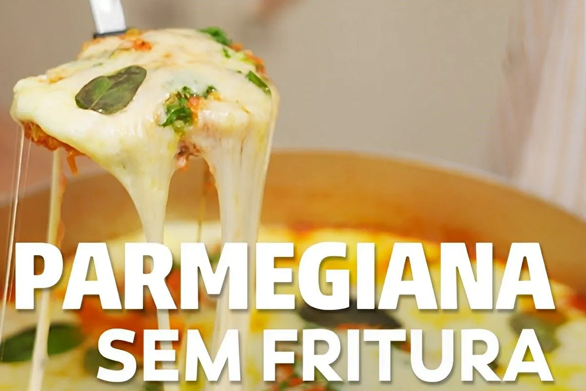 Frango à parmegiana sem fritura delicioso e muito mais saudá