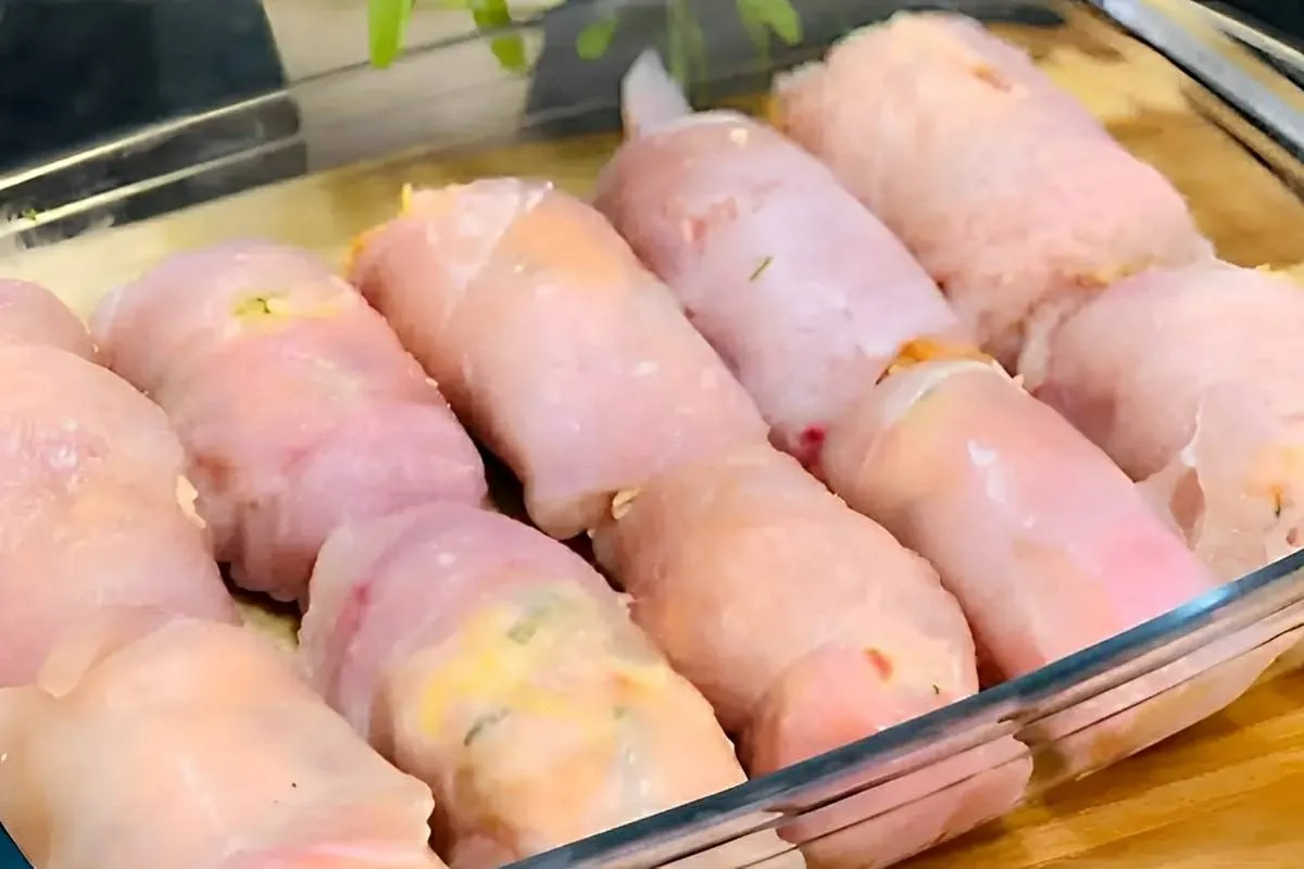 Frango à rolê delicioso e econômico perfeito para o almoço o