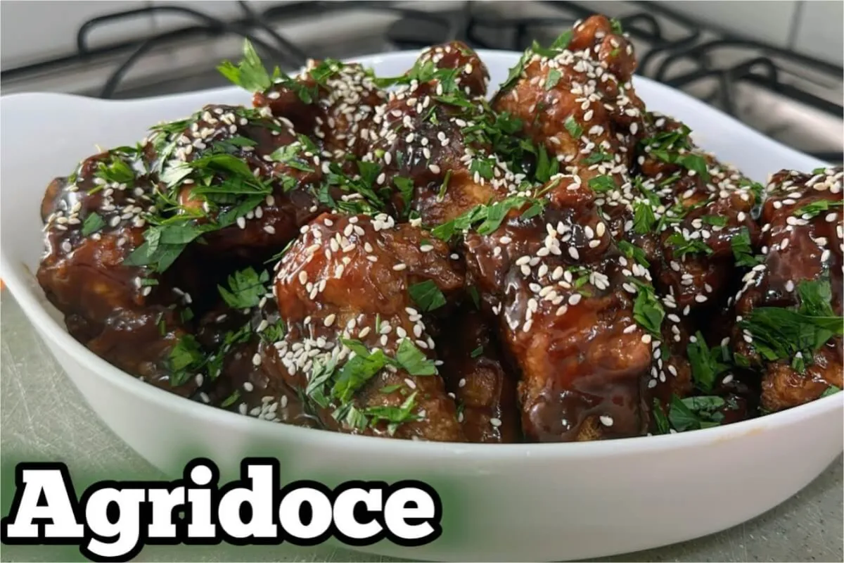 Frango agridoce que fica com um sabor incrível e é super fác