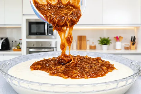 Gelado de coco com cocadinha cremosa que rende bastante, uma