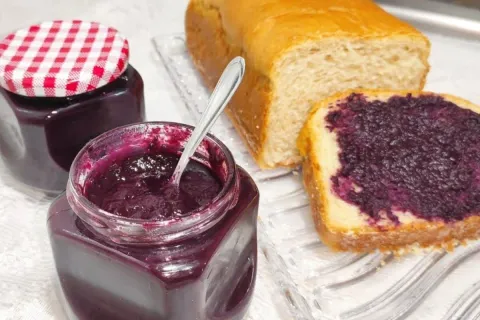 Geleia de uva sem açúcar fácil de fazer, perfeita para acomp
