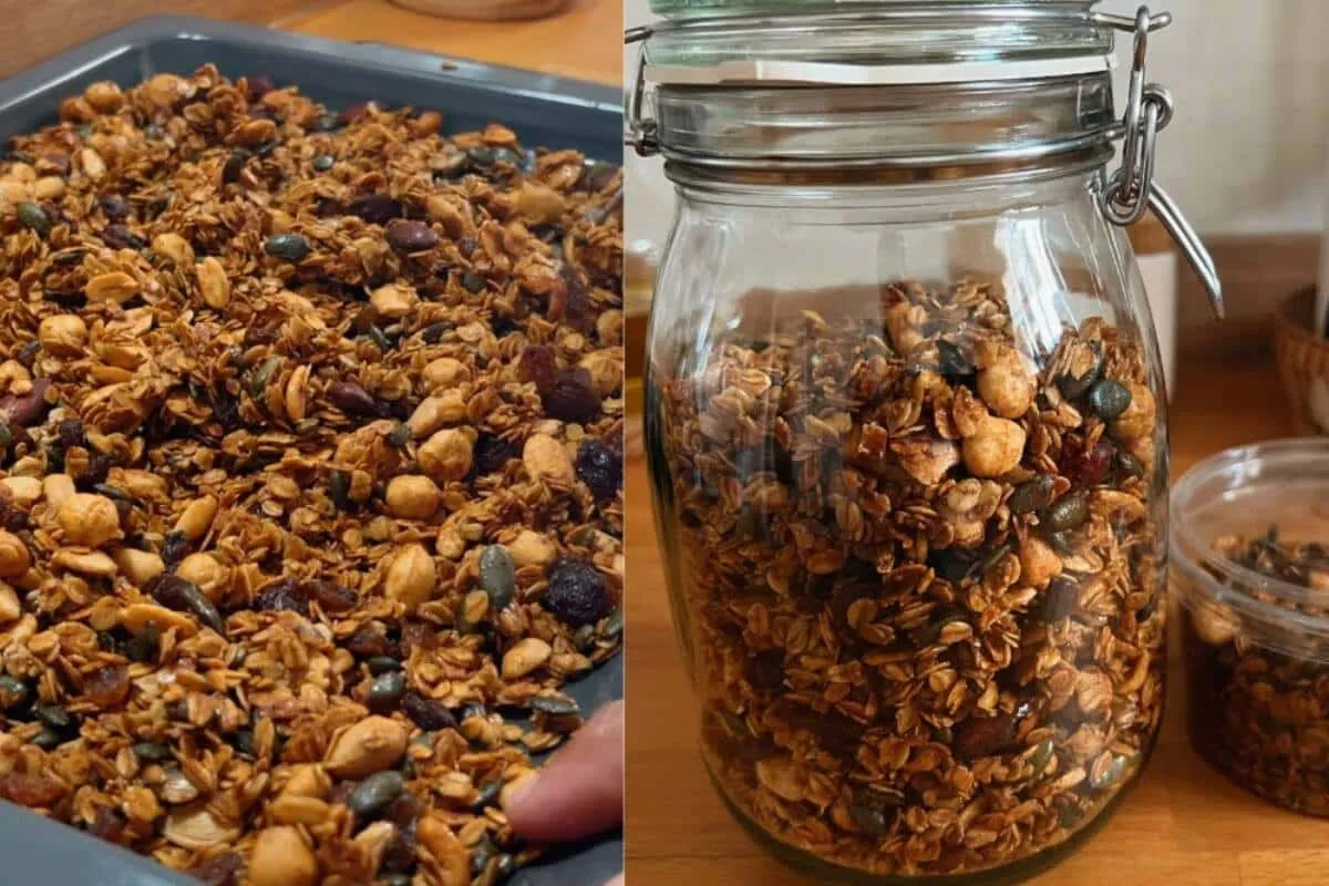 Granola caseira nutritiva, uma fonte de fibras que você pode